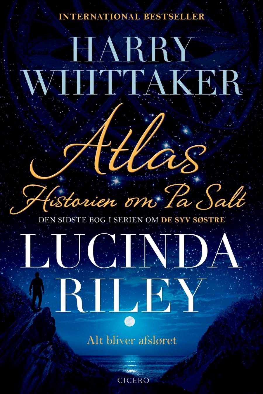 Forside af Lucinda Riley bog: Skyggen af en mand i måneskin